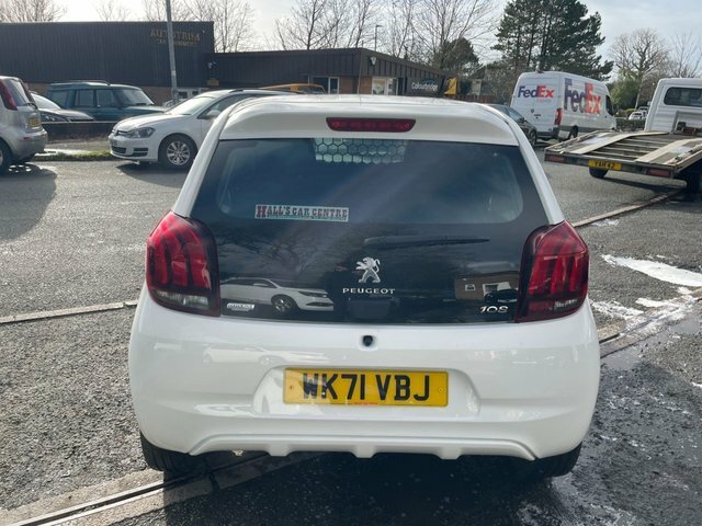 Peugeot 108 1.0 Active Hatchback Euro 6 S S WK71VBJ White #6