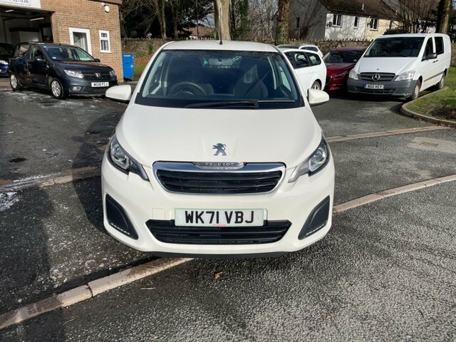 Peugeot 108 1.0 Active Hatchback Euro 6 S S WK71VBJ White #2