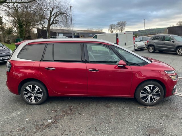 Citroen Grand C4 Picasso 1.6 Bluehdi Flair Mpv Euro 6 S NA17UOT Red #4