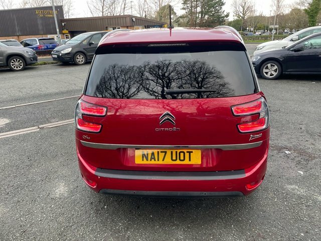 Citroen Grand C4 Picasso 1.6 Bluehdi Flair Mpv Euro 6 S NA17UOT Red #6
