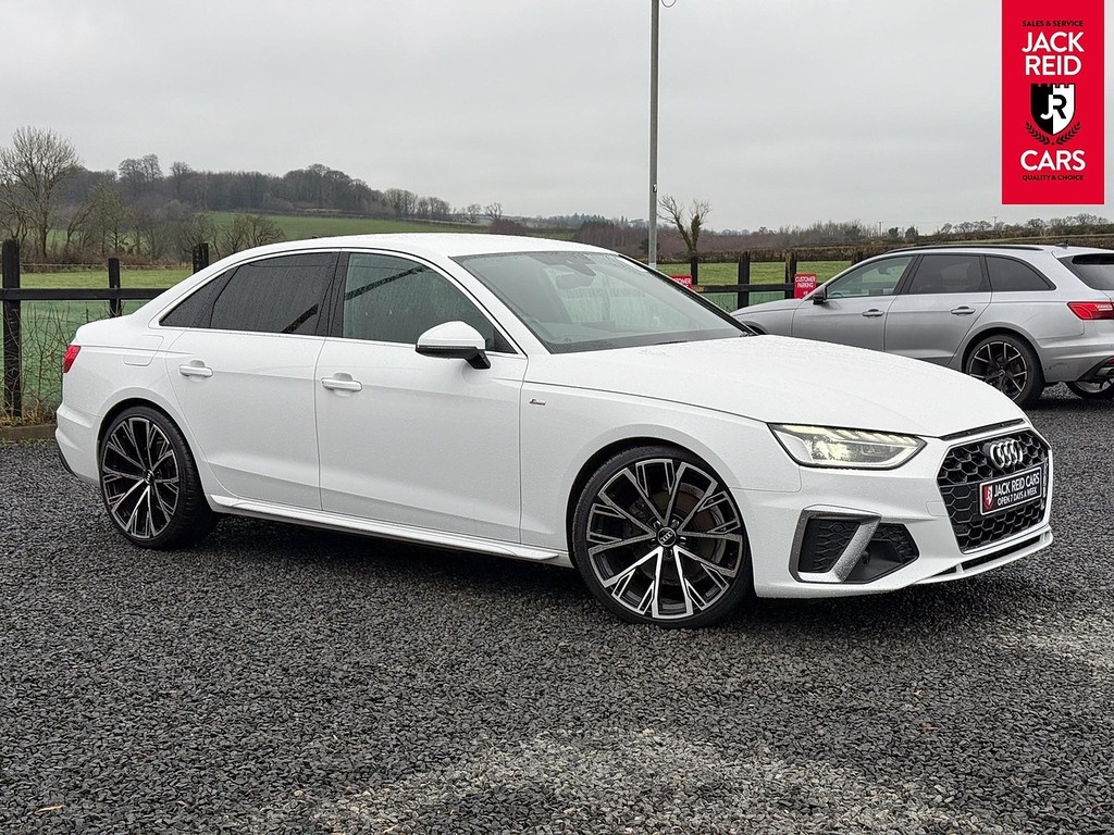Audi A4 Saloon YH72NPP White #6