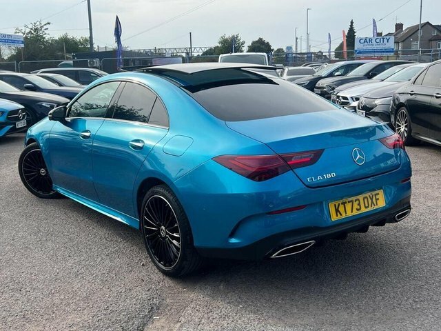 Mercedes-Benz CLA Class 2023 1.3 Cla180h Mhev Amg Line Premium Plus Coup KT73OXF Blue #4