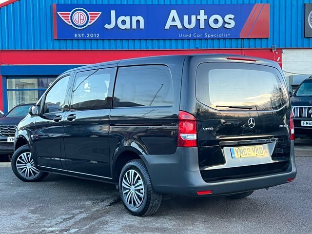 Mercedes-Benz Vito 2018 2.1 116 Cdi Progressive Crew Van Double Cab 5 YN68VKO Black #2