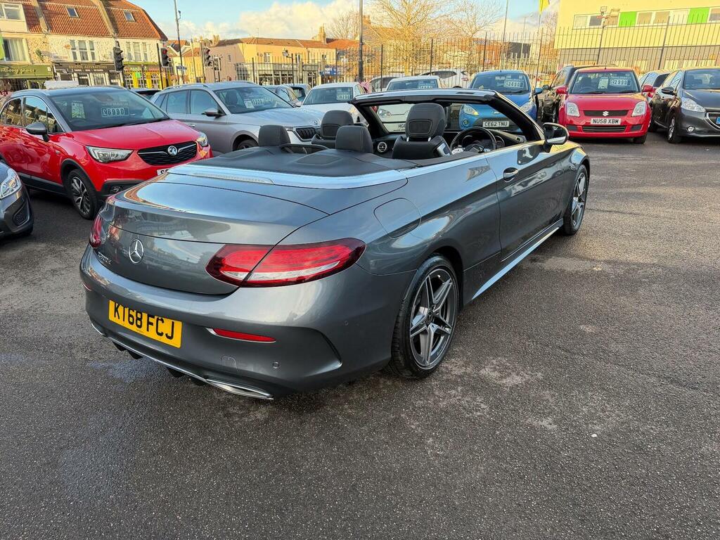 Mercedes-Benz C Class Convertible 2.0 C300d Amg Line Premium Cabriolet Grey #3
