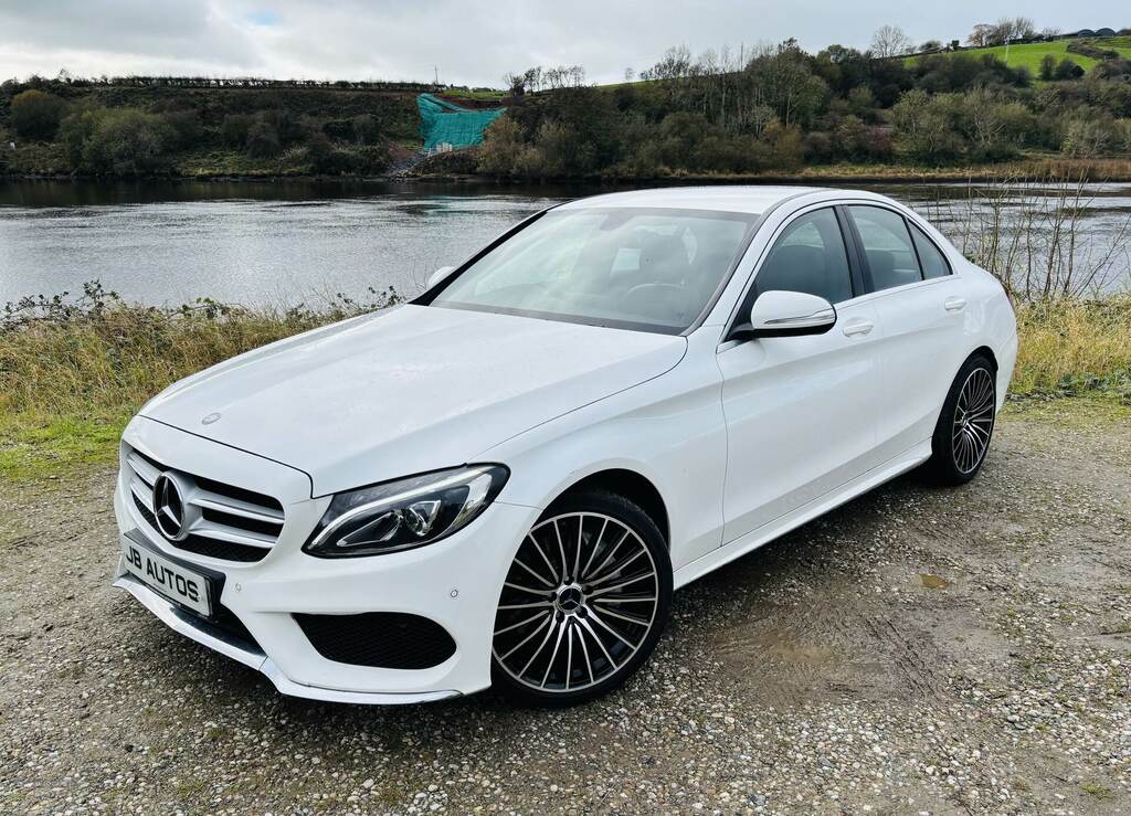 Mercedes-Benz C Class C250 Bluetec Amg Line BT64TRX White #2