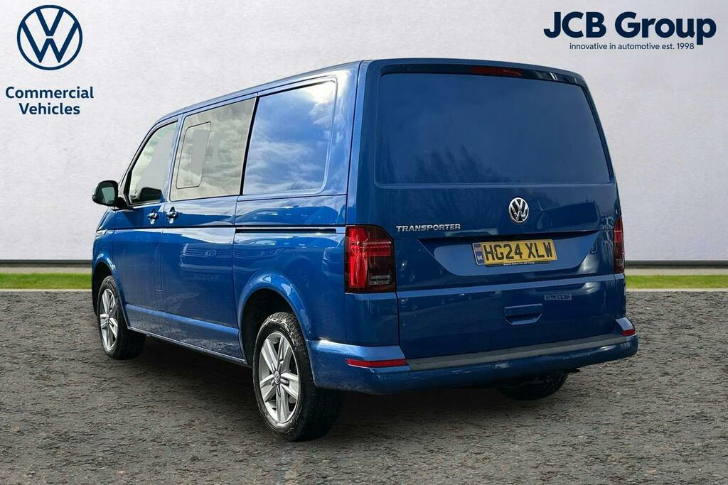 Volkswagen Transporter 2.0 Tdi T32 Highline Kombi Double Cab D HG24XLW Blue #3