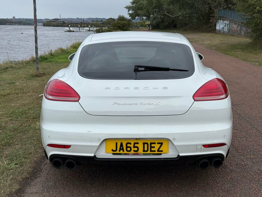 Porsche Panamera 4.8L Turbo S White #5