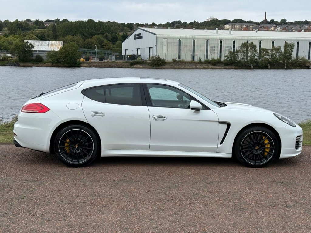 Porsche Panamera 4.8L Turbo S White #3