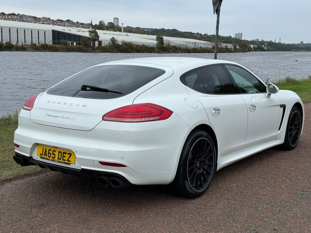 Porsche Panamera 4.8L Turbo S White #4