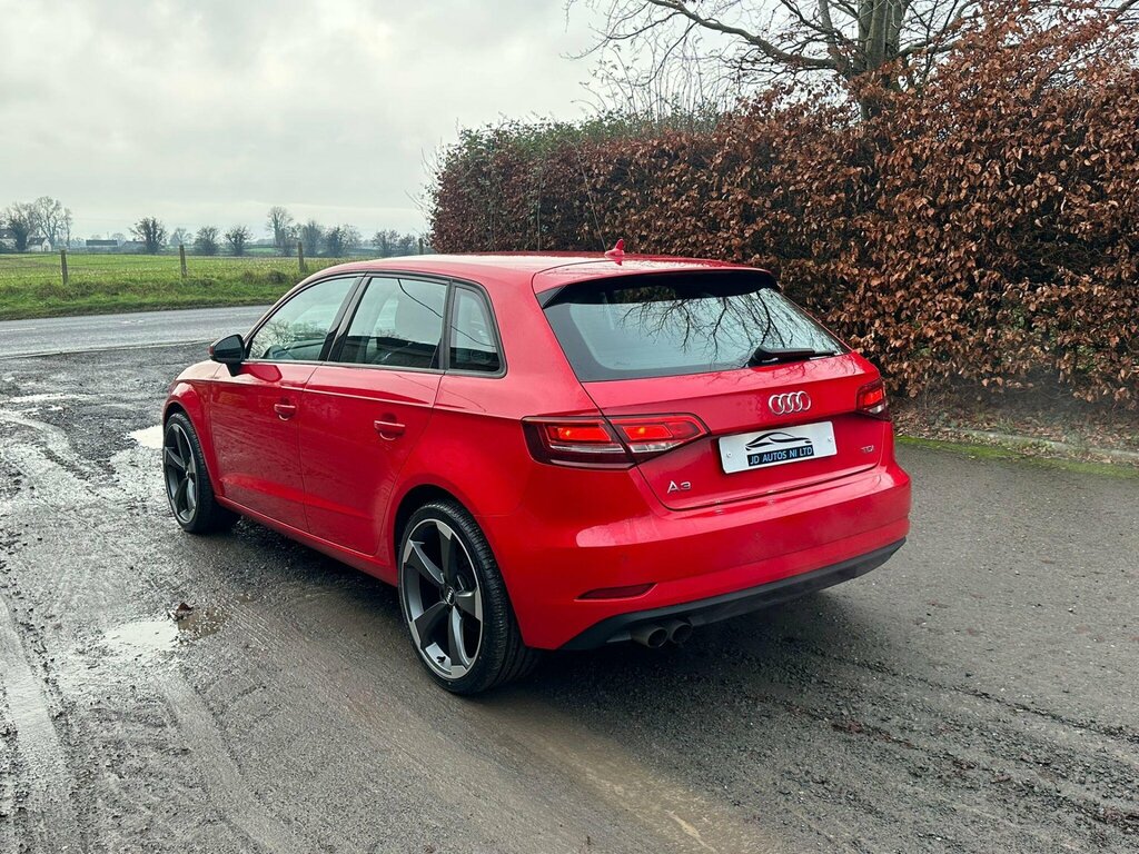 Audi A3 2.0 Tdi Se Technik Sportback Euro 6 Ss MT66HWN Red #6