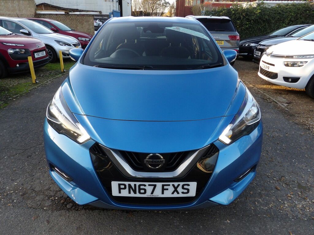 Nissan Micra 1.0 Acenta Hatchback Euro 6 71 PN67FXS Blue #2