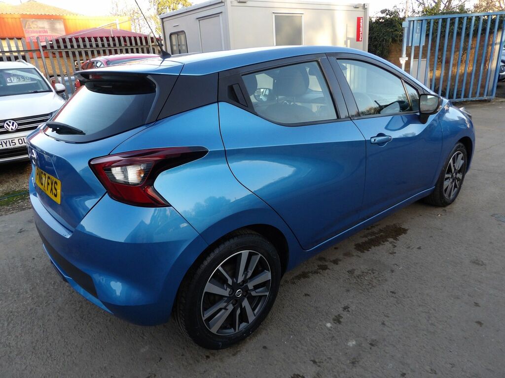 Nissan Micra 1.0 Acenta Hatchback Euro 6 71 PN67FXS Blue #5