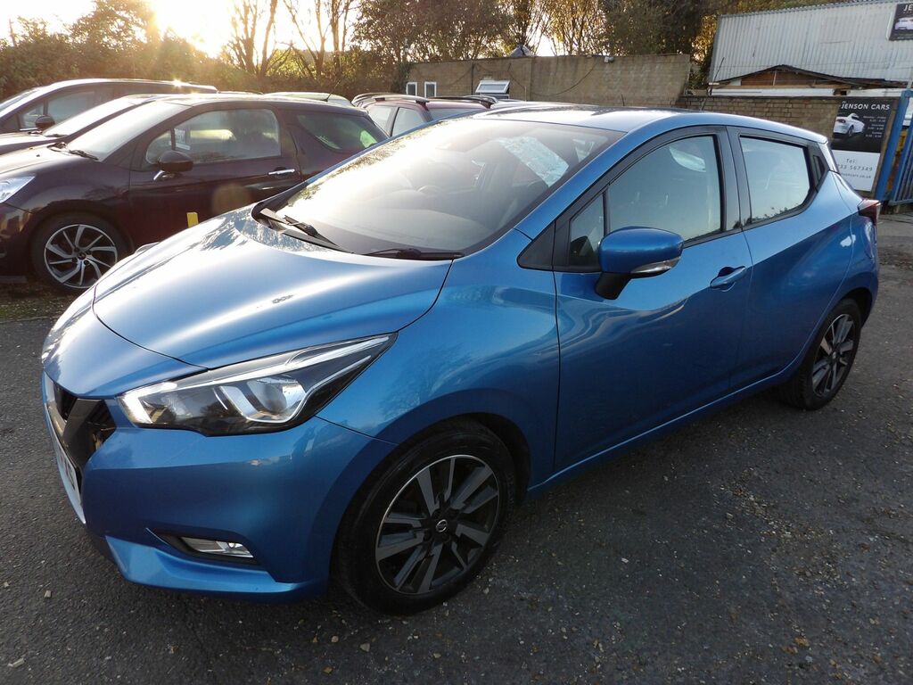 Nissan Micra 1.0 Acenta Hatchback Euro 6 71 PN67FXS Blue #3