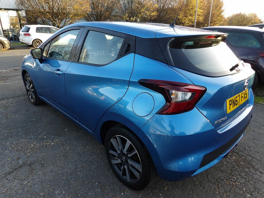 Nissan Micra 1.0 Acenta Hatchback Euro 6 71 PN67FXS Blue #4