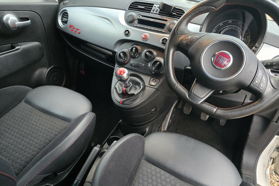 Fiat 500 Hatchback YP63UBN White #5