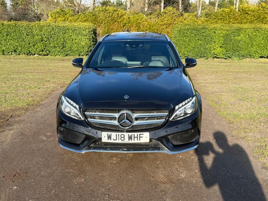 Mercedes-Benz C Class Estate 2.1 C220d Amg Line Premium Plus G-tronic WJ18WHF Black #5