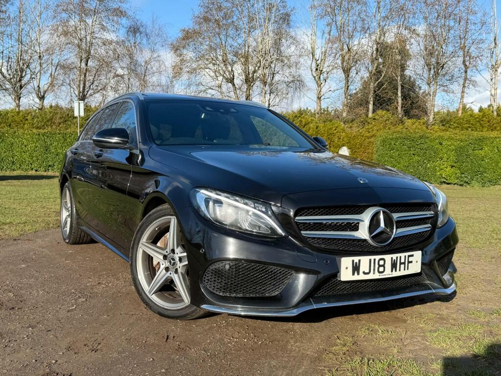 Mercedes-Benz C Class Estate 2.1 C220d Amg Line Premium Plus G-tronic WJ18WHF Black #6