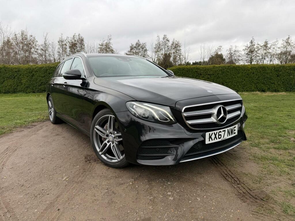 Mercedes-Benz E Class Estate 2.0 E220d Amg Line G-tronic Euro 6 Ss 5 KX67NWE Black #3