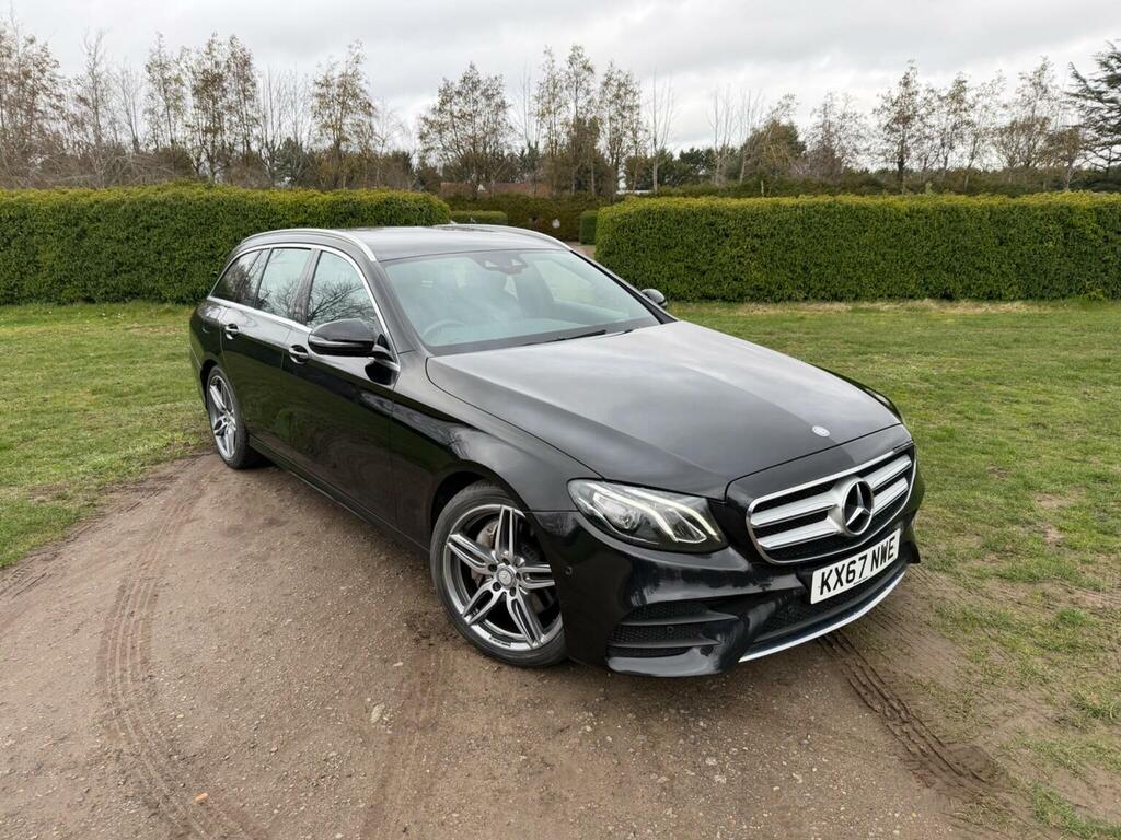 Mercedes-Benz E Class Estate 2.0 E220d Amg Line G-tronic Euro 6 Ss 5 KX67NWE Black #5