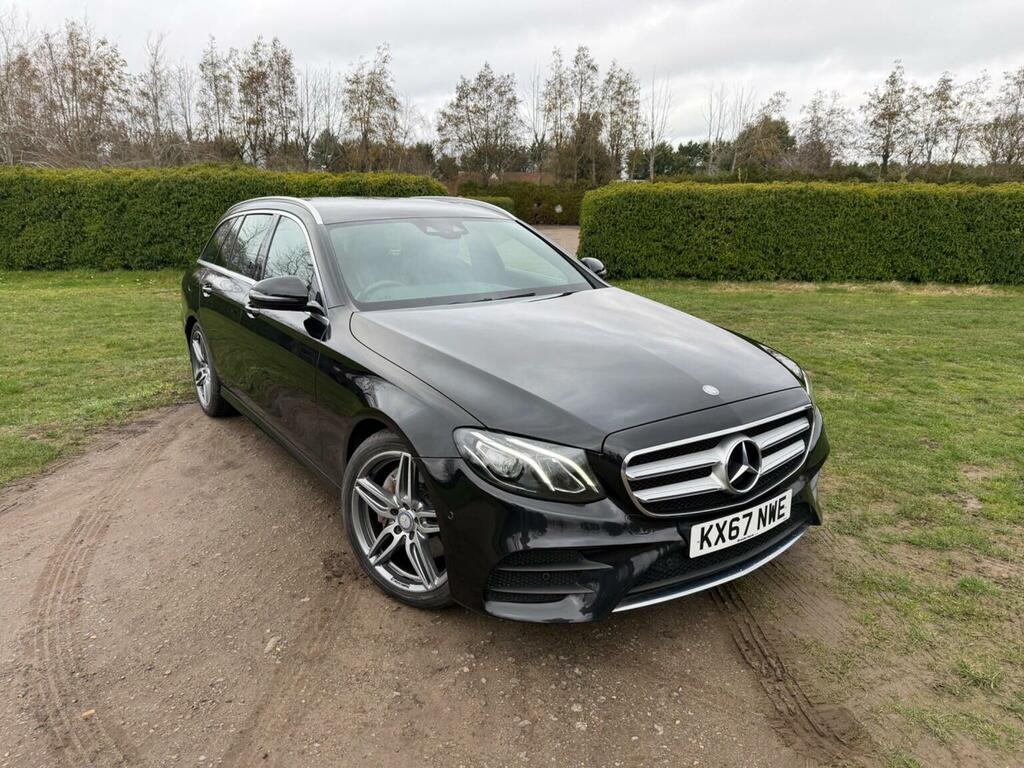Mercedes-Benz E Class Estate 2.0 E220d Amg Line G-tronic Euro 6 Ss 5 KX67NWE Black #4