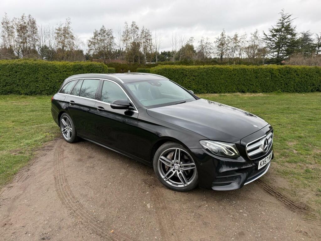 Mercedes-Benz E Class Estate 2.0 E220d Amg Line G-tronic Euro 6 Ss 5 KX67NWE Black #6