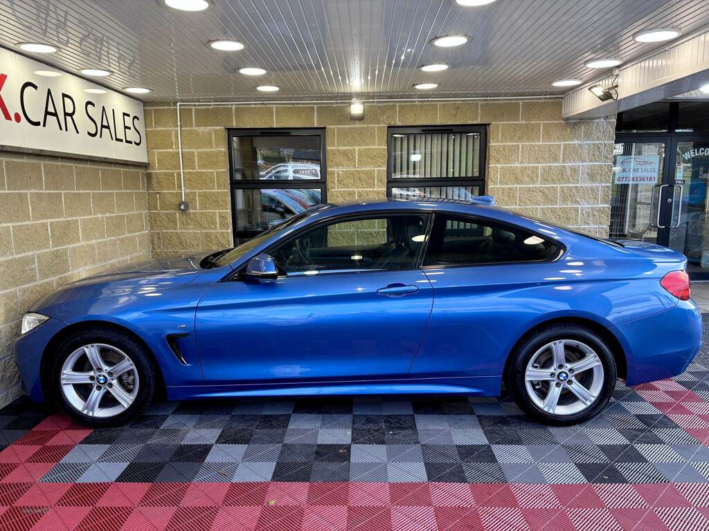 BMW 4 Series 420D Xdrive M Sport KU14GVF Blue #4
