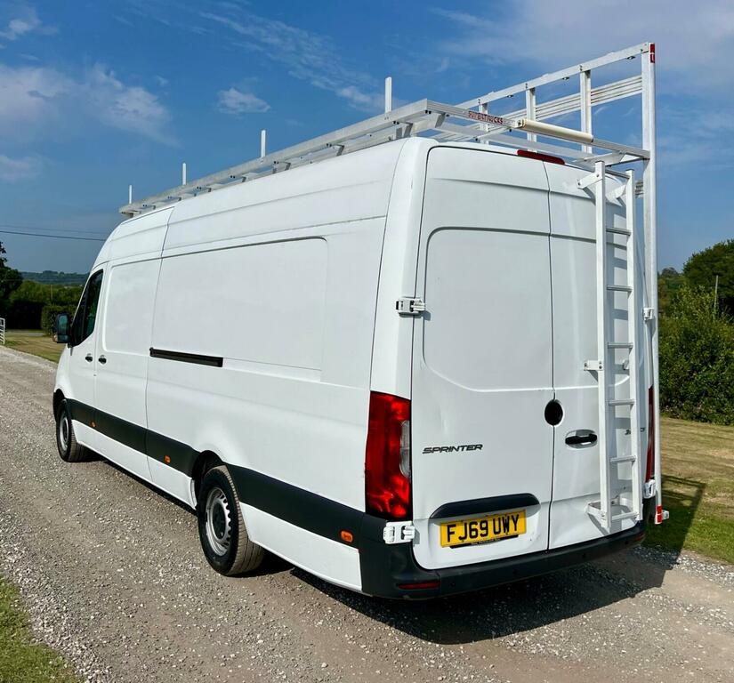 Mercedes-Benz Sprinter L4 Xlwb 2.1 316 Cdi Window Frail Van 2019 FJ69UWY White #5