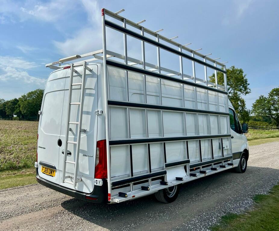 Mercedes-Benz Sprinter L4 Xlwb 2.1 316 Cdi Window Frail Van 2019 FJ69UWY White #4