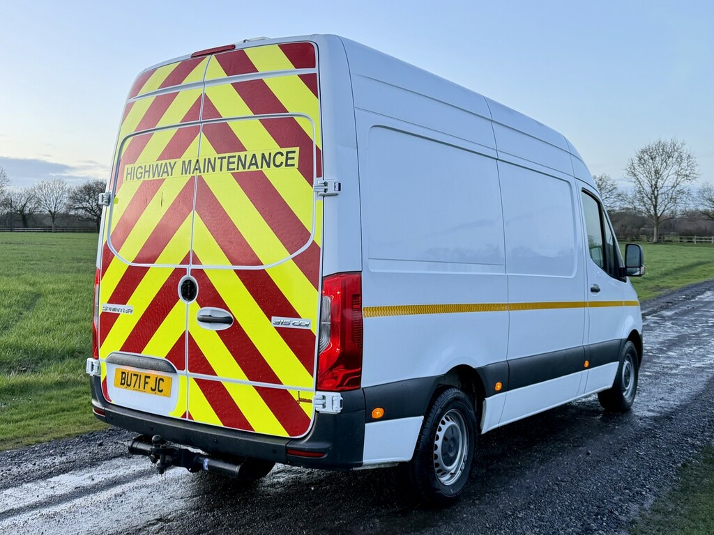 Mercedes-Benz Sprinter 2.0 315 Cdi L2 Mwb Utility Spec 2021 BU71FJC White #3