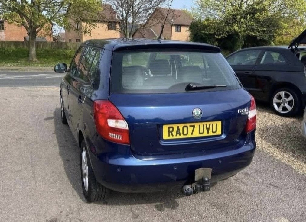 Skoda Fabia 2 Only 58 000 Miles RA07UVU Blue #6
