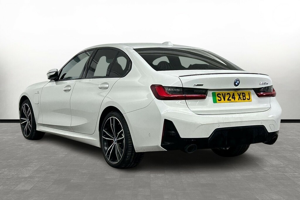 BMW 3 Series 330E Xdrive M Sport Saloon SV24XBJ White #2