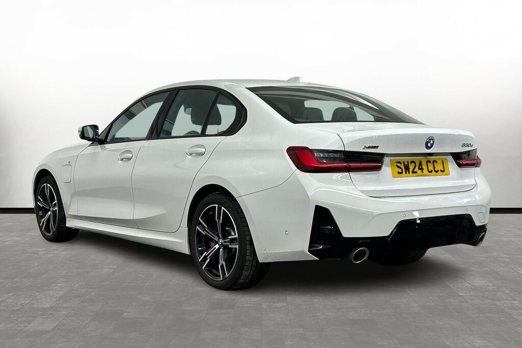 BMW 3 Series 330E Xdrive M Sport Saloon SW24CCJ White #2
