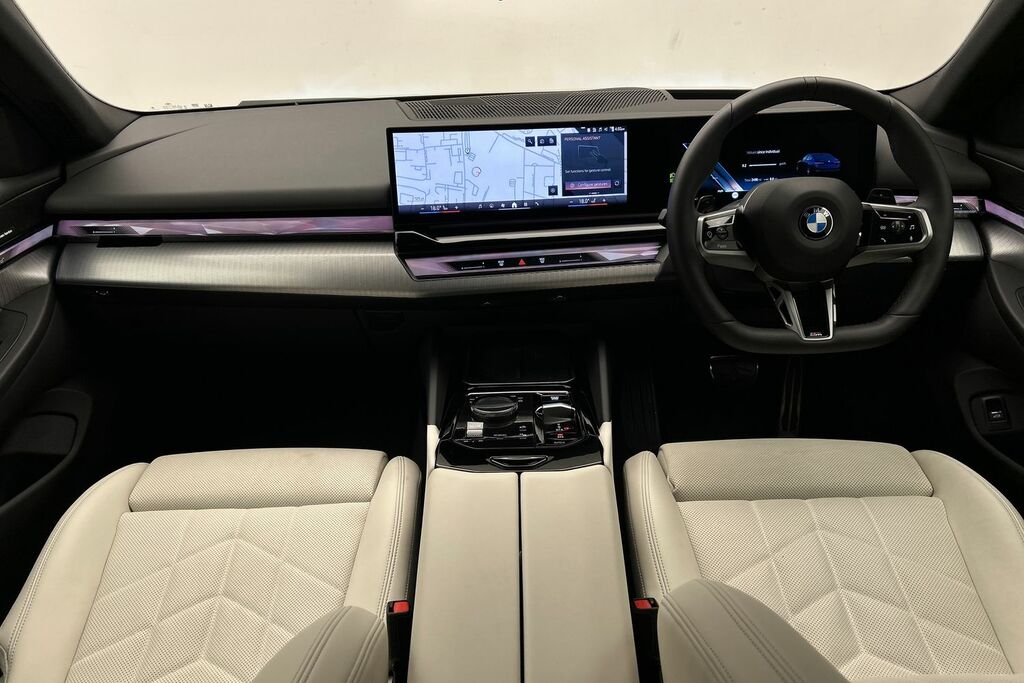 BMW 5 Series 520I M Sport Saloon Blue #4