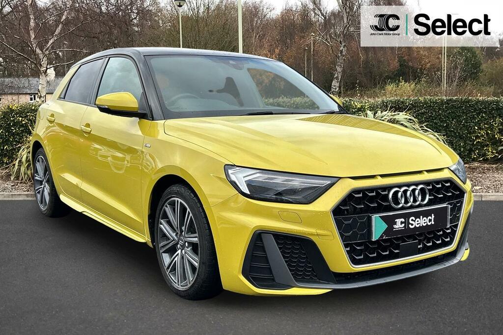 Audi A1 1.0 Tfsi 30 S Line Sportback S Tronic E Yellow