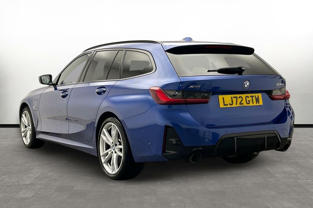 BMW 3 Series 330E Xdrive M Sport Touring LJ72GTW Blue #2
