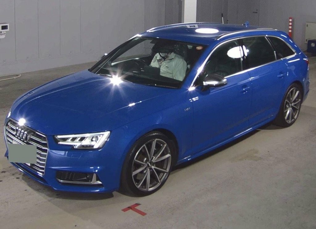 Audi S4 Estate YN67CMJ Blue #4