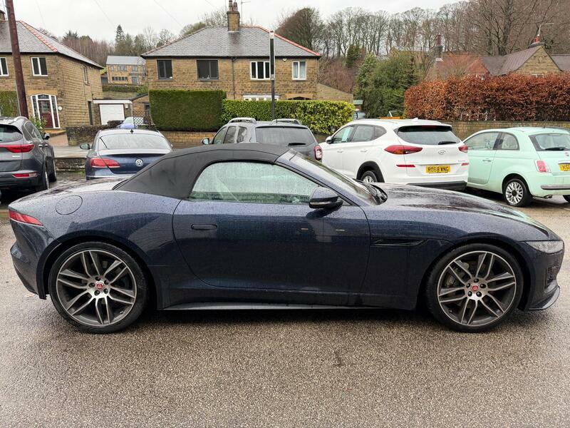 Jaguar F-Type 2.0i-r-dynamic-convertible-2dr-petrol-auto-euro-6- RK21NFZ Blue #6