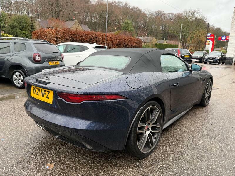 Jaguar F-Type 2.0i-r-dynamic-convertible-2dr-petrol-auto-euro-6- RK21NFZ Blue #5