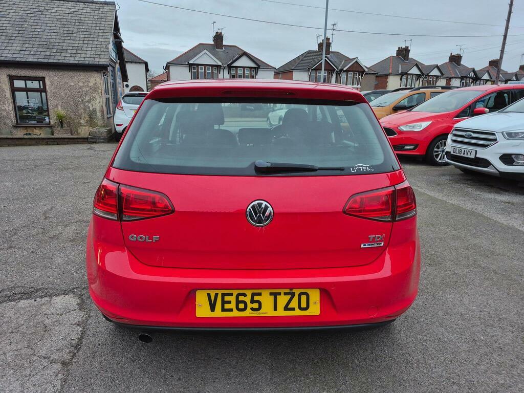 Volkswagen Golf 1.6 Tdi Bluemotion Tech Match Euro 6 S S VE65TZO Red #4