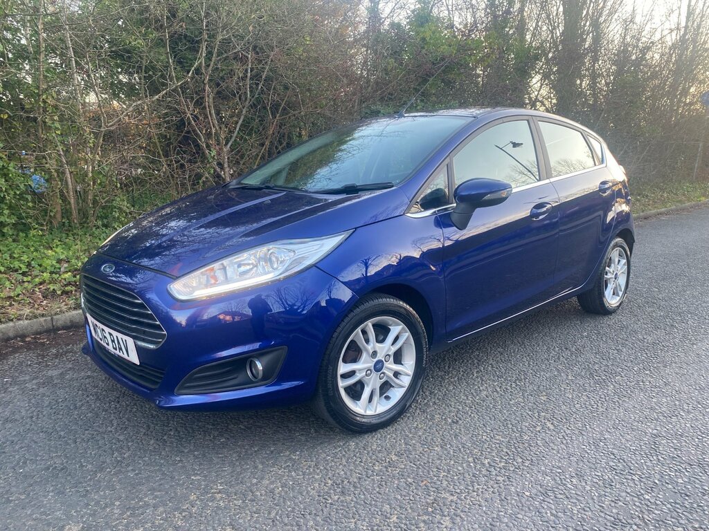 Ford Fiesta 1.0T Ecoboost Zetec Hatchback Eu MC16BAV Blue #2