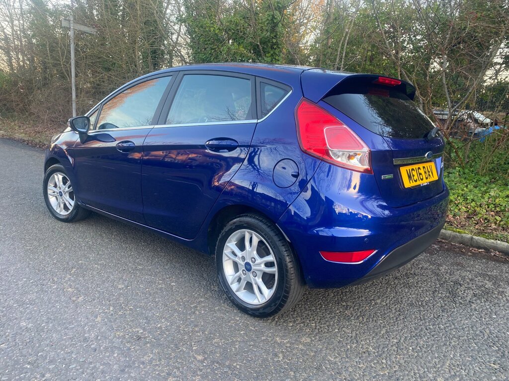 Ford Fiesta 1.0T Ecoboost Zetec Hatchback Eu MC16BAV Blue #4