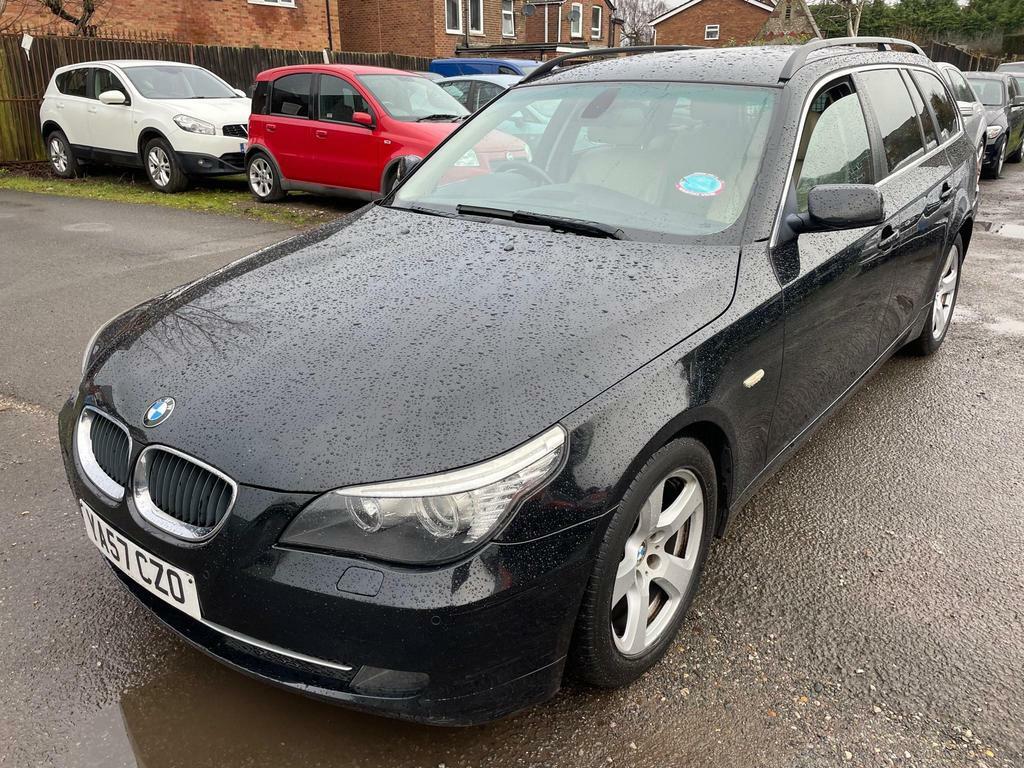 BMW 5 Series 2.0 520D Se Touring Euro 4 YA57CZO Black #3