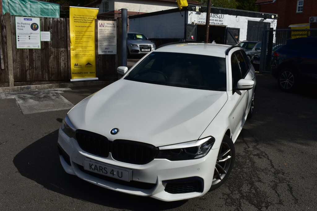 BMW 5 Series 2.0 520D M Sport Touring Euro 6 S LD18EJK White #2