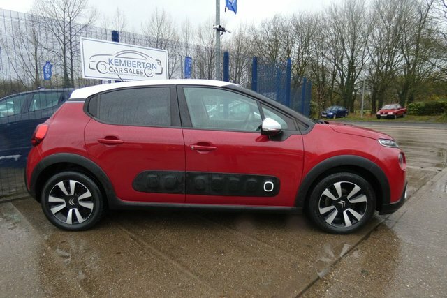 Citroen C3 2018 1.6 Bluehdi Flair Hatchback BN68UCL Red #4