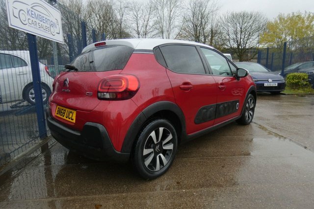 Citroen C3 2018 1.6 Bluehdi Flair Hatchback BN68UCL Red #5