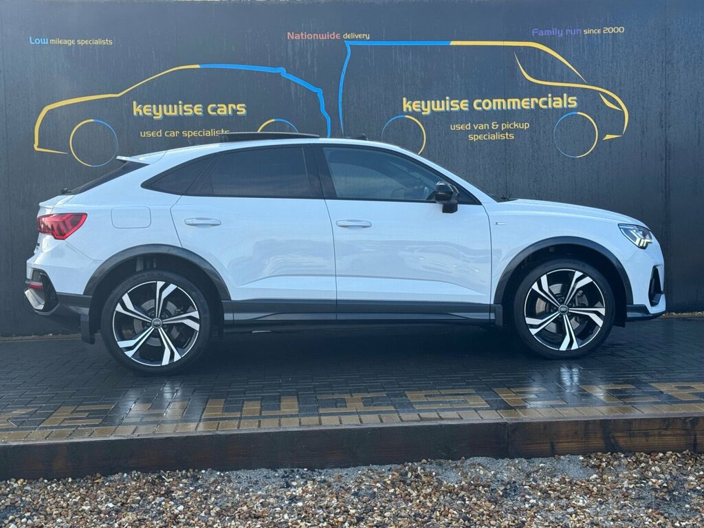 Audi Q3 2.0 Tdi 40 Black Edition Sportback S Tronic Quattr WJ73HKT White #6
