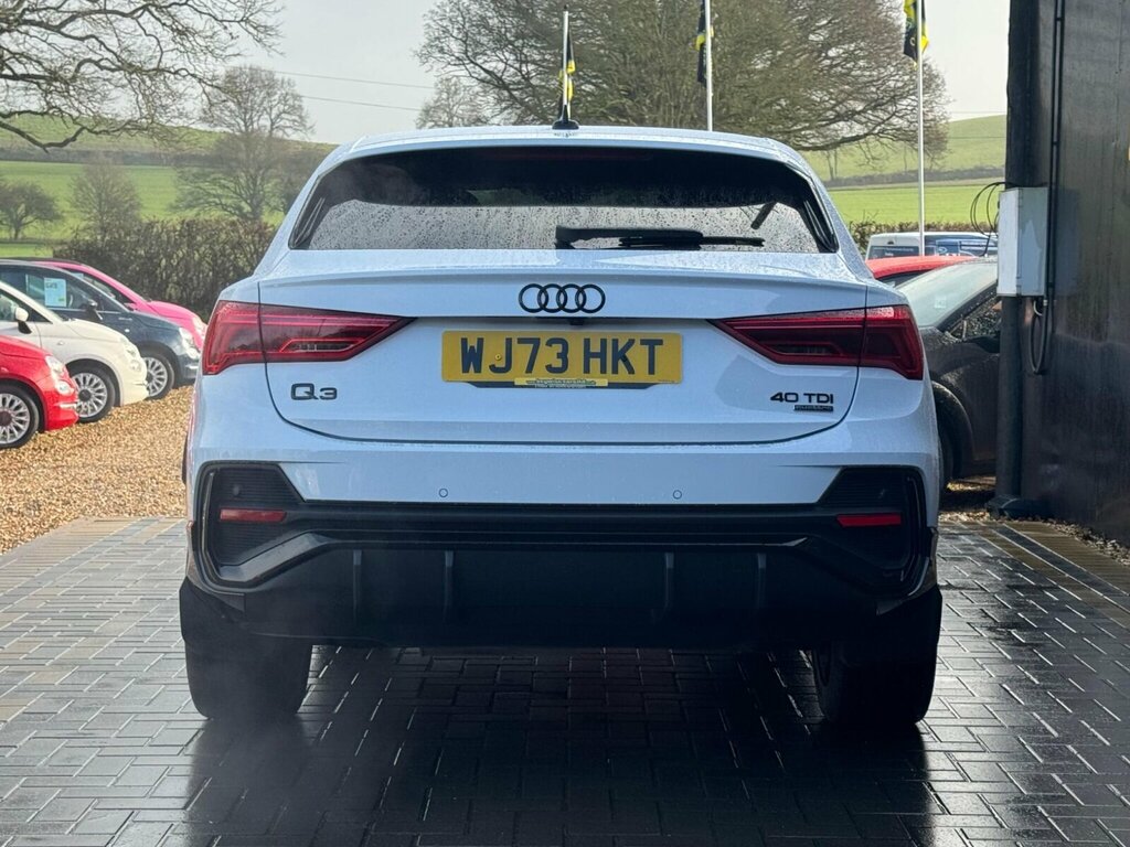 Audi Q3 2.0 Tdi 40 Black Edition Sportback S Tronic Quattr WJ73HKT White #4