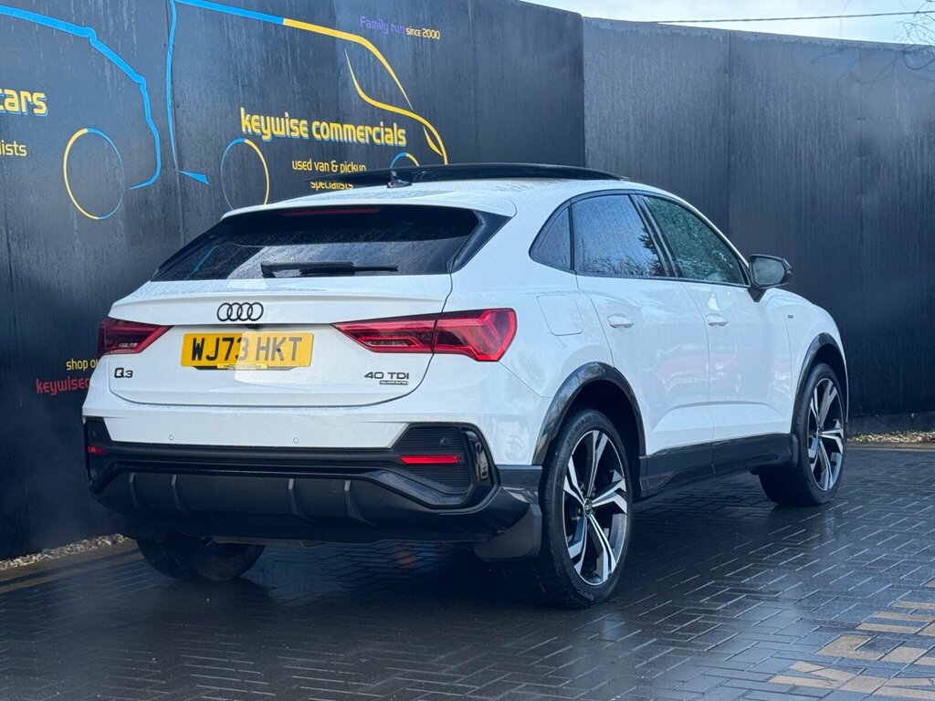 Audi Q3 2.0 Tdi 40 Black Edition Sportback S Tronic Quattr WJ73HKT White #5