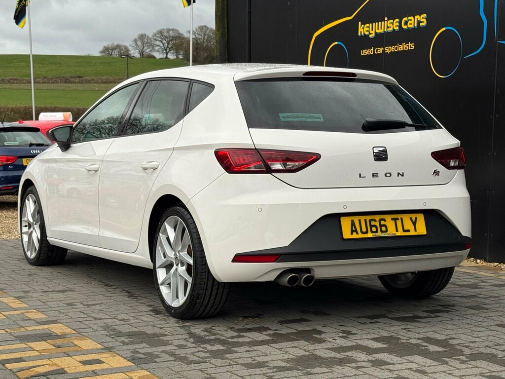 Seat Leon 2.0 Tdi Fr Dsg Euro 6 Ss AU66TLY White #3