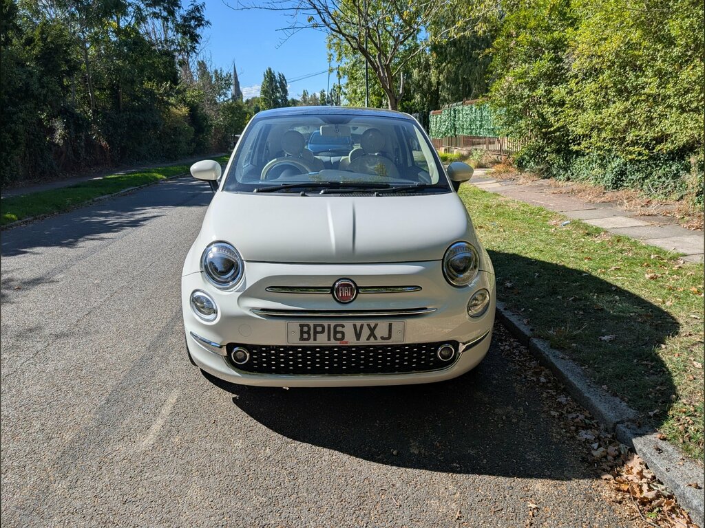 Fiat 500 0.9 Twinair Lounge Hatchback Eur BP16VXJ White #2